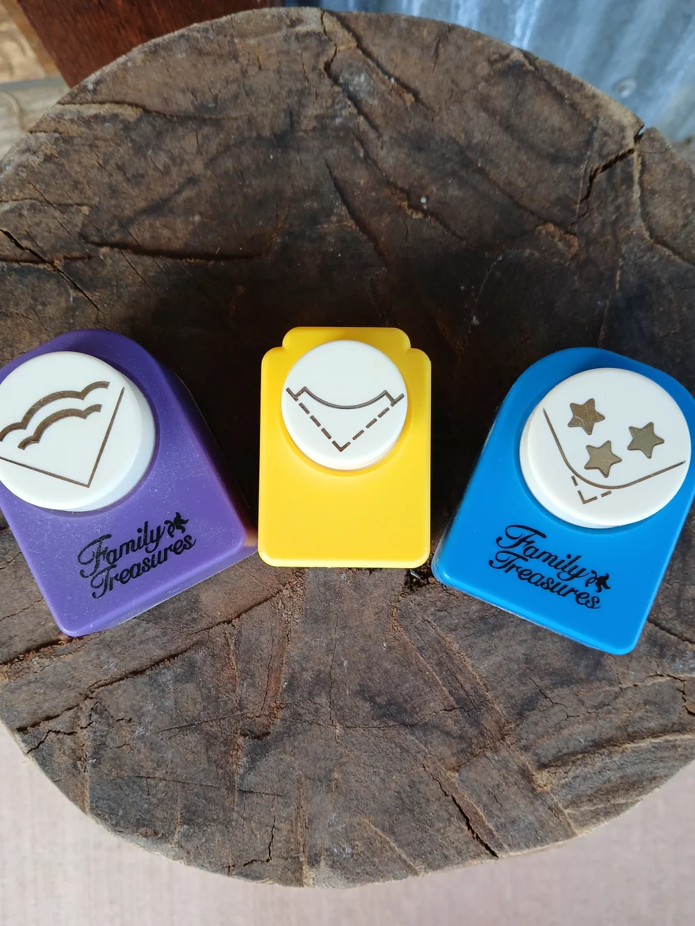 Craft Punch Set Of 3  - Corner Punches Vintage Family Treasures All Night Media